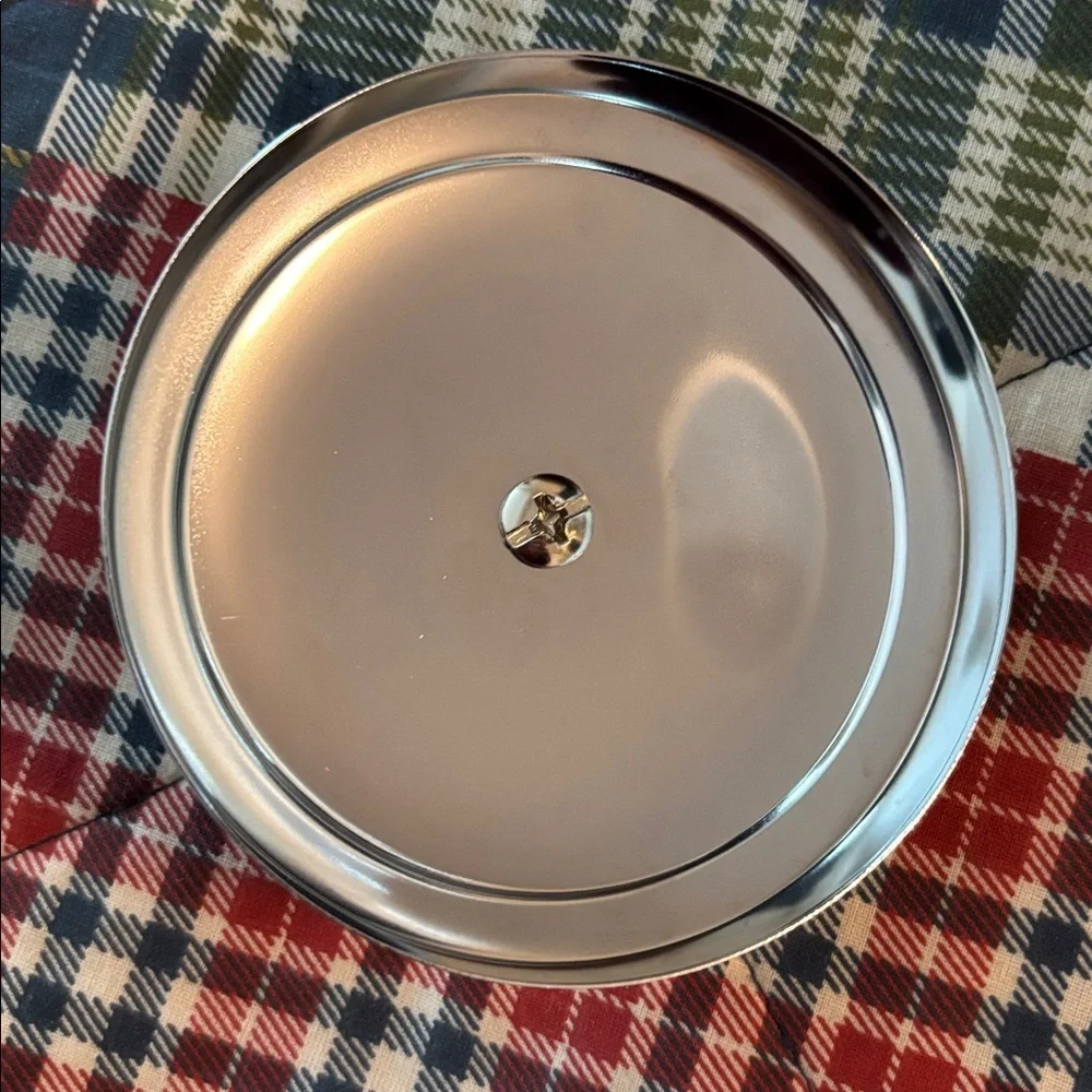 Clear Glass Jar with Silver Lid